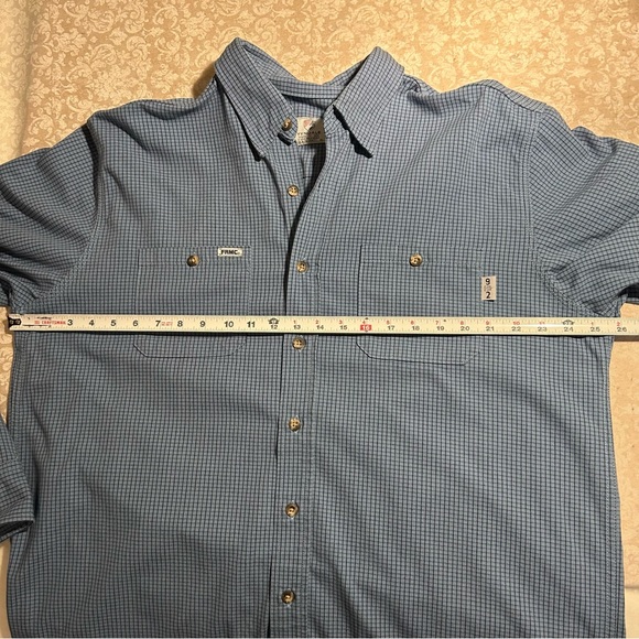 Tyndale ~Flame Resistant Cat 2 Check Button Down Work Shirt in XL Long - Picture 10 of 13
